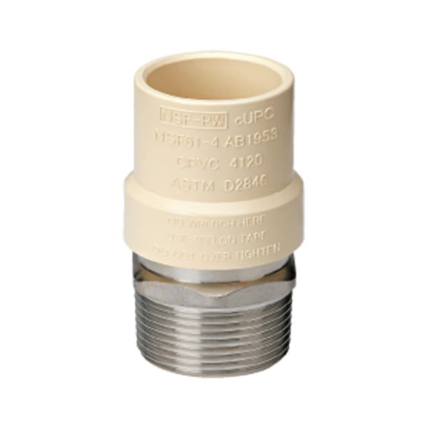 Homewerks Homewerks Schedule 40 1 in. Slip X 1 in. D MPT CPVC Transition Adapter 542-1-1-B - main